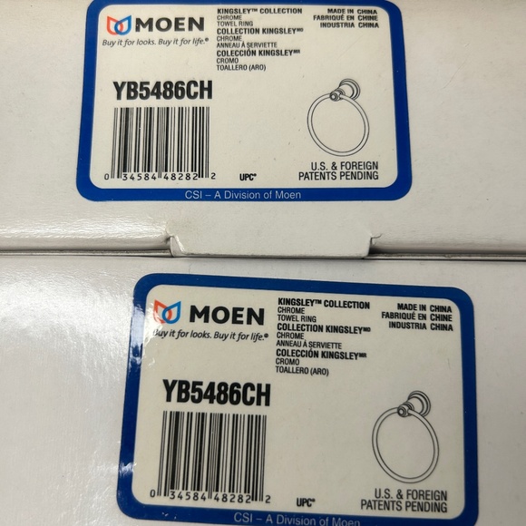 Moen Towel Ring in Chrome - Picture 4 of 5